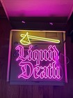 Liquid Death Illuminated Neon Sign Pink Yellow Blue Advertising Brand New