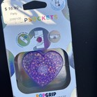 Popsockets Phone Grip Stand Confetti Dreamy Heart Popgrip Popsocket Glitter