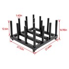 1200lbs Vinyl Cart Mobile Media Rack W  Casters 16 Rolls Digital Media Storage