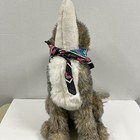 Vintage Hand Made Kathy   s Kreations Howling Coyote 23    Stuffed Animal W  Bandana