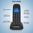 Dect 6 0 Cordless Phone Handset For Home With Caller Id call Waiting Call Block
