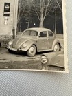 Vintage Motorcycle Bike Rider With Volkswagen Beetle Vw Photo Photograph Print
