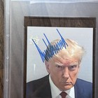 President Donald Trump psa   Autographed Mug Shot Full Name Signed Photo Coa Usa