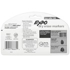 4 Pack Black Fine Tip Low Odor Dry Erase Markers For Whiteboards