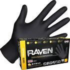 Sas Raven Black Nitrile Gloves Powder Free 7mil  10 boxes Of 100   xl 