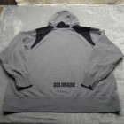 Colorado Buffaloes Hoodie Mens Xl Gray Team Issued Heavyweight Center Swoosh