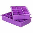 Elbeehome Silicone Ice Cube Tray  15 Cube  Set Of 2