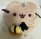 Pusheen Plush Sushi Eating Snackables Chopstick Stuffed Animal Cat 9  Tall Euc
