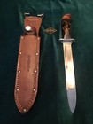 Rare  type 2   Ww2 Western  commando  L-77  custom  Fixed Blade Knife   Sheath 