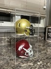 Double 2 Mini Helmet Acrylic Display Case Holder Uv Open Back