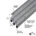 1 In  X 84 In  Silver Screw-on Top And Sides Door Weatherstripping Kit