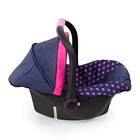   Baby Doll Deluxe Car Seat With Canopy- Blue And Pink   Baby Dolls   Pretend 