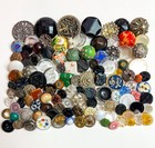 Wow  Large Antique Vintage Buttons Lot Picture Victorian Glass Enamel Steel Cut