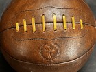 Brown Leather 11 Lb Medicine Ball By The M v p 