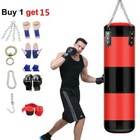 Punching Bag Heavy Boxing Training Gloves Kicking Home Fitness Workout Gym Set