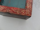 Vintage Mongolian Buddhist Hand Made Wooden Amulet Gau Box