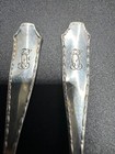 Marquise By Tiffany   Co Pair Of Sterling Silver Salt Spoons 3 1 2 
