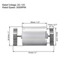 Double Shaft Vibration Motors Dc12v 3000rpm Strong Power Dual Head 51x24 2mm