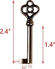 Universal Antique Brass Skeleton Keys - Ideal For Restoring Vintage Furniture