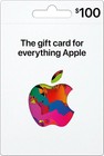 Apple  100 Gift Card - Physical Card Free Shipping