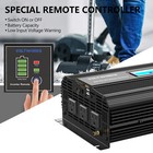 Power Inverter 2000w Dc 12v To 120v 110v Converter With 2 4a Usb Port    Remote