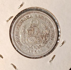 Peru 1864 1 5 Sol Vf