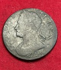 1751 Crude George Ii Simian Non-regal Colonial Rare Halfpenny Us Strong J For 1s