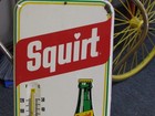 Vintage Squirt Metal Thermometer