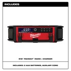 Milwaukee 2950-20 M18 18v Packout Radio Charger - Bare Tool