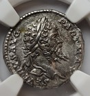 Roman Empire Sept  Severus Ad 193-211 Ar Denarius  Ngc Ch Vf Condition Certified