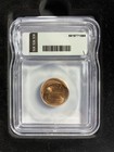 2001 Lincoln Cent 1c 25  Struck Off Center Mint Error Graded Mint Ms64 Rd Icg