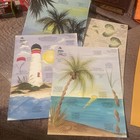 Folkart One Stroke Worksheet Pack Seaside 4214 Plaid 2005 New Open Pkg