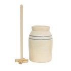 Hand-turned Pottery Butter Churn