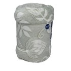 The Big One Oversized Plush Throw Blanket Frosted Green Leaves 60  X 72 