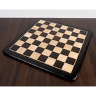 23  Large Inlaid Ebony   Maple Wood Chess Board - 60 Mm Square