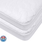 American Baby Company 2 Pack Waterproof Fitted Crib Mattress Protector 52  X    