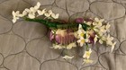 Comb  1pcs Hair Comb With Purple And White Flowers Vintage 1980   s