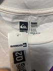 Quicksilver Brand   Small Shirt   Shirt For Boys   White With Surfboard Design