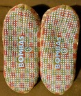 Bombas Gripper Slippers Size S Gray Fair Isle Sherpa Lined Cozy Cabin Socks