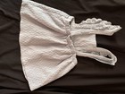 White Cotton Smocked Lace Straps S 18m