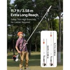 Gas Pole Saw 43cc 2-stroke Extendable Cordless Tree Trimmer 10 In Cutting Bar