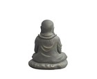 14in H Buddha Praying Statue Tabletop Art Sculpture Home garden Decor Clay Fiber