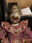 Hanuman Antique Wooden sequins Puppet Marionette 20   