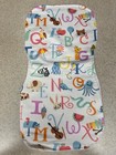 Soft Flannel Baby Burp Cloths - Set Of 3 - Colorful Baby A B C s - Free Ship