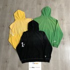 American High Street Letter Embroidery Hooded  Hoodie Unisex Zip Up Sweatshirt