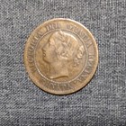 1859 Canadian Large Cent Queen Victoria Bronze Bn Circulated Uncertified Coin