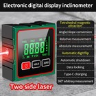 Digital Angle Finder With Electronic Laser - 4-side Strong Magnetic Angle Gauge
