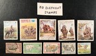 20 Elephant Stamps    Nice Mix Of Ww Wild Animal Topical Stamps    lot 377 