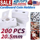200pcs Cardboard Coin Holders 20 5mm 2 x2  Storage Flips For Pennies   Dimes