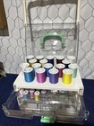 Singer Sewing Thread Storage Organizer Case W  Spools Colorful Thread